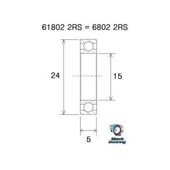 Roulement BlackBearing 6802-2RS