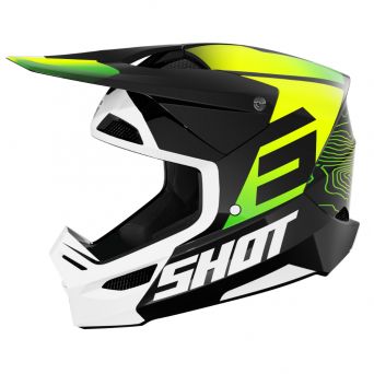 Shot Furious Kid Helmet - Apex - Neon Yellow