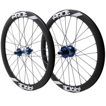 Paire De Roues Pride Gravity Exp Aero Ud Matt Disc - Moyeux Blue