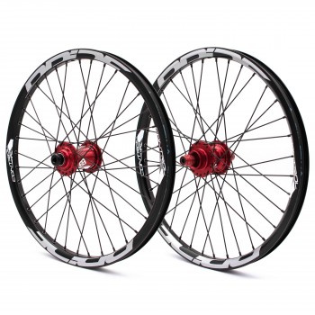 PAIRE DE ROUES PRIDE CONTROL PRO DISC 36H - RED