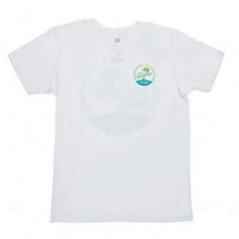 Odyssey Coast T-Shirt White/ Blue X Yellow Fade