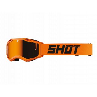 Masque Shot Assault 2.0 - Solid Irridium Neon Orange Glossy