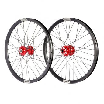 Roues 20" (406) Pride Control V2 Red 15mm - Helium M24 Disque