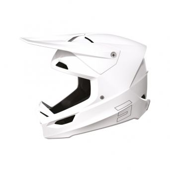 Shot Solid Race Helmet White Gloss