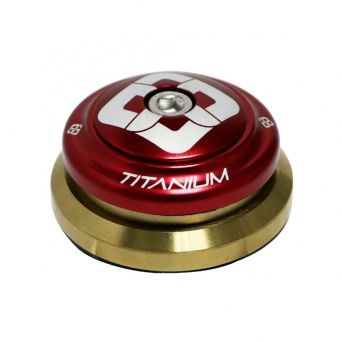 Pride Ti45 Tapered Headset Red